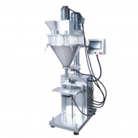 LSP-3000 Llenadora Dosificadora Semi-Automática de Polvo con Balanza Electrónica, Control PLC, Pantalla Tactil  / 3000g