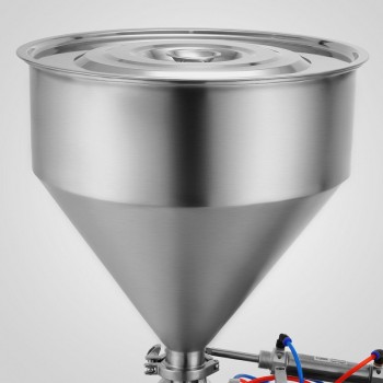 LSP-500 Llenadora Dosificadora Volumétrica Neumática Semi-Automática de Piston con Tolva de Productos Líquidos, Viscosos y Pastosos [50-500ml]