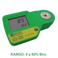 MA871 Refractormetro Digital Medidor de Azúcar de 0 a 85% Brix con ATC Corrección Automática de Temperatura